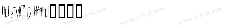 HelloFont ID ManHei字体转换 HelloFont ID ManHei字体转换